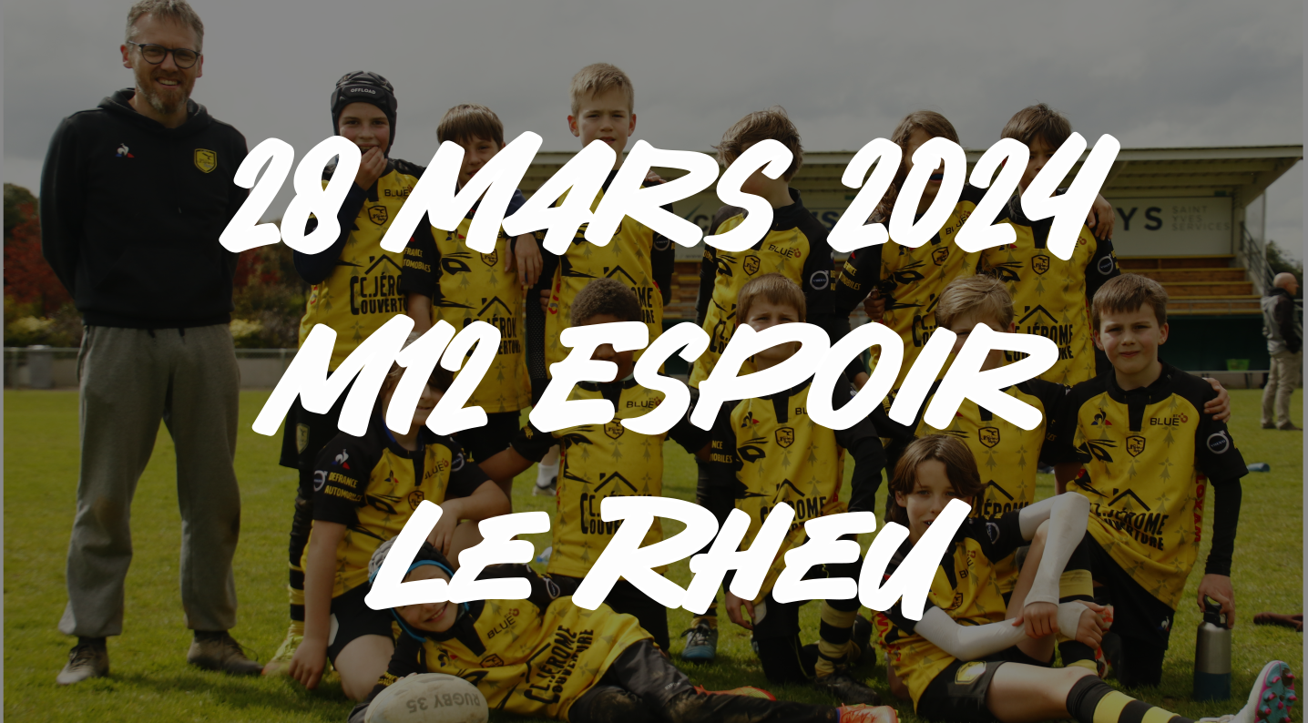 28 Mars 2024 – Rugby M12 Le Rheu